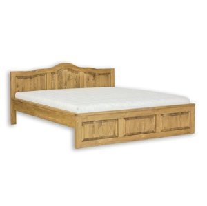 Masivní postel 160x200cm acc 04 - k17 bílý vosk