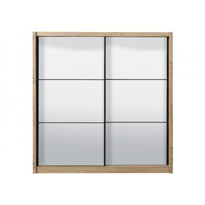 Zrcadlová skříň s posuvnými dveřmi debby 215 - dub artisan
