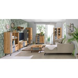 Obývací pokoj dorian iv - beton/dub wotan
