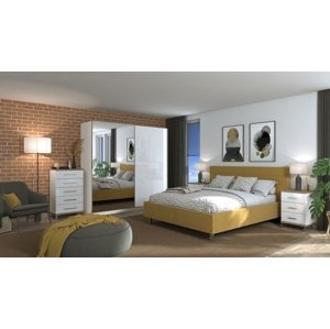 Moderní ložnice auri i - dub artisan/bílá