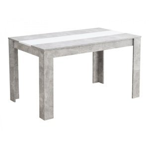 Jídelní stůl george - beton/bílá