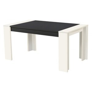 Jídelní stůl robert 155x90cm - bílý/černá