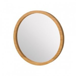 Zrcadlo rustikální lus 04 (pr.52cm) - k13 - bělená borovice