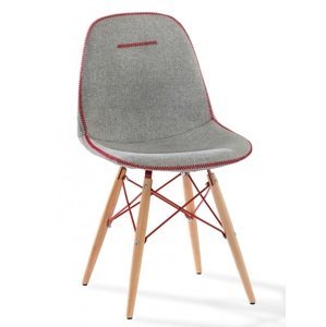 Čalouněná židle lincoln - šedá