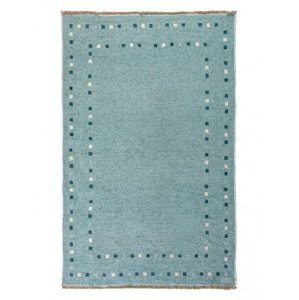 Oboustranný koberec tupf - tyrkysová