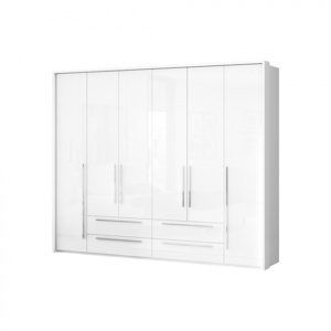 Šestidveřová skříň tiana-bílá - p6a/pn s rámem