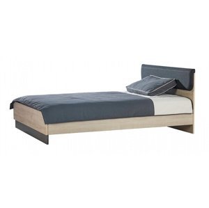 Studentská postel 140x200 colin - dub kestína/šedá
