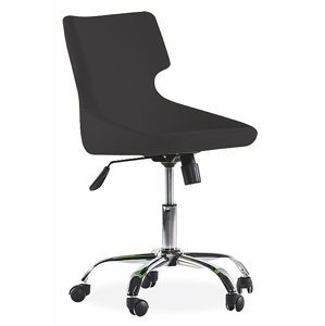 Otočná židle na kolečkách colorato - černá