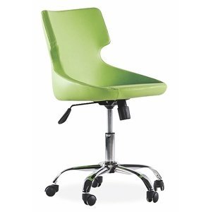 Otočná židle na kolečkách colorato - zelená