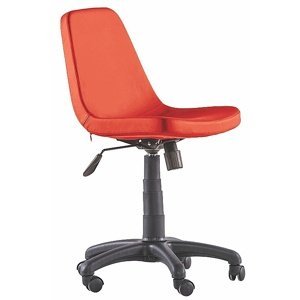 Otočná kancelářská židle na kolečkách comfy - červená