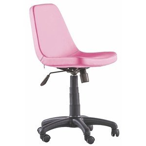 Otočná kancelářská židle na kolečkách comfy - růžová