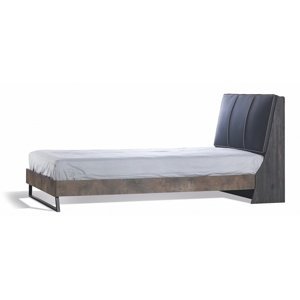 Studentská postel 120x200 falko - dub rebap/bronz