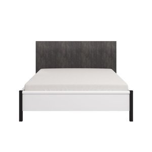 Manželská postel 160x200 donna - bílá/černá
