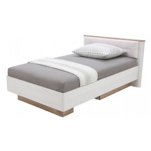 Studentská postel 120x200 maeve - dub sněžný/dub viking