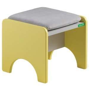 Dětská stolička raundo - žlutá/šedá