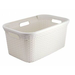 CURVER RATTAN STYLE 30475 Koš na prádlo 45 l krémový