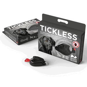 TickLess Pet 39122 Ultrazvukový repelent proti klíšťatům, černý