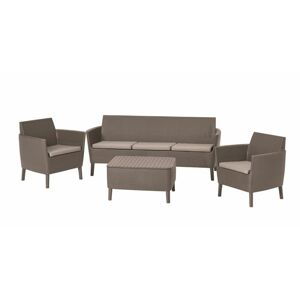 Allibert SALEMO 3 seater Zahradní polyratanový set - cappucino