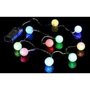 Nexos 57397 Vánoční dekorativní řetěz - světelné koule - 10 LED barevné