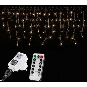 VOLTRONIC® 59791 Vánoční světelný déšť 200 LED teple bílá - 5 m + ovladač