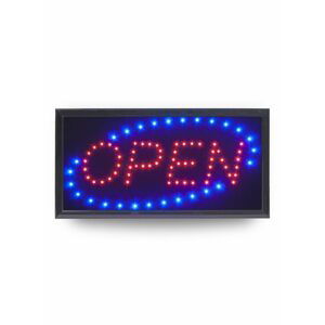 LED tabule Securit LED SIGNS "OPEN" s plastovým rámem