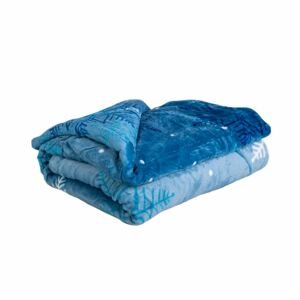 JAHU 85741 Mikroplyšová deka - Modrá vločka, 150x200 cm