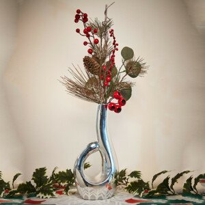 Magnet 3Pagen Krásná designová váza stříbrná
