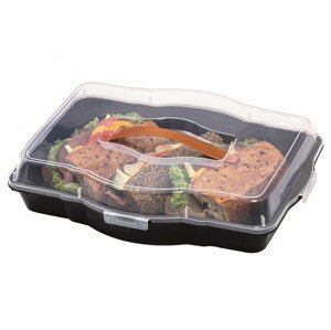 Magnet 3Pagen Přenosný box na potraviny a dorty černá 47,5x36x10,5cm