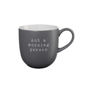 Porcelánový hrnek s uchem 350 ml HEY ASA Selection - tmavě šedý