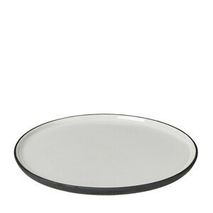 Dezertní talíř 21 cm Broste ESRUM - slonová kost/šedý