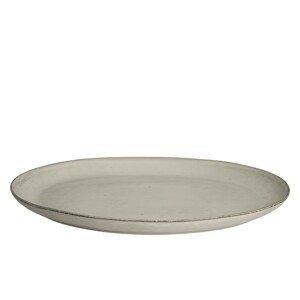 Oválný talíř 26,5 cm Broste NORDIC SAND - pískový