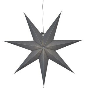 Závěsná svítící hvězda výška 70 cm Star Trading Ozen - šedá