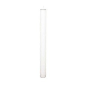Dlouhá svíčka průměr 2,6 cm doba hoření 18 h Broste RUSTIC - bílá