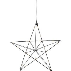 Vánoční závěsná světelná LED dekorace výška 36 cm Star Trading Linie - černá