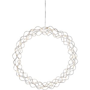 Závěsná světelná LED dekorace průměr 45 cm Star Trading Curl - stříbrná