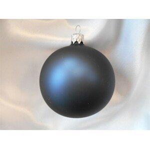 Vánoční ozdoby Malá vánoční koule 6 ks - tmavě modrá matná