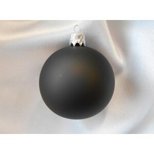 Vánoční ozdoby Velká vánoční koule 4 ks - černá matná