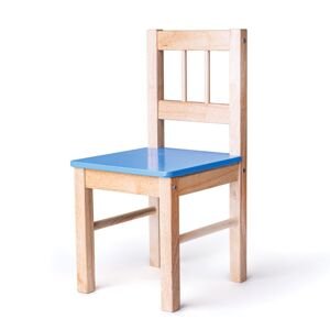Bigjigs Toys Dřevěná židle,  modrá