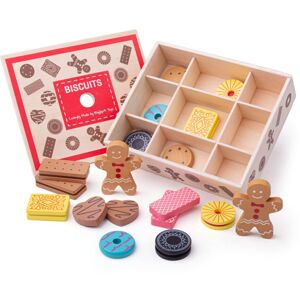 Bigjigs Toys Box s dřevěnými sušenkami