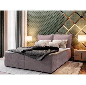 MSL Kontinentální čalouněná postel LOTO (140 x 200 cm) Barva látky: MONOLITH 62