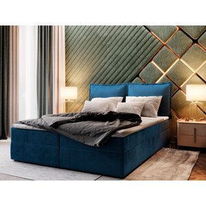 MSL Kontinentální čalouněná postel LOTO (140 x 200 cm) Barva látky: MONOLITH 77