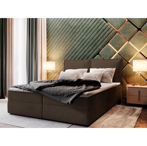 MSL Kontinentální čalouněná postel LOTO (140 x 200 cm) Barva látky: POSO 06