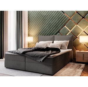 MSL Kontinentální čalouněná postel LOTO (140 x 200 cm) Barva látky: POSO 34