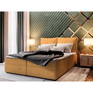 MSL Kontinentální čalouněná postel LOTO (160 x 200 cm) Barva látky: POSO 01