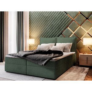MSL Kontinentální čalouněná postel LOTO (160 x 200 cm) Barva látky: POSO 14