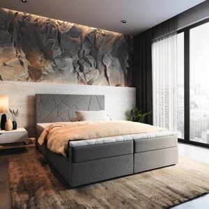 MSL Kontinentální čalouněná postel MADONA (140 x 200 cm) Barva látky: INARI 96