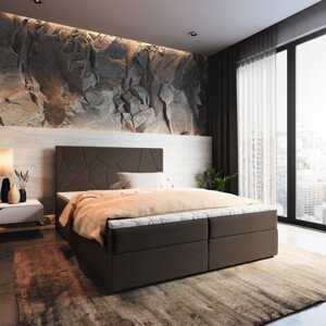 MSL Kontinentální čalouněná postel MADONA (180 x 200 cm) Barva látky: INARI 24