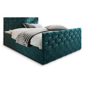 MSL Kontinentální čalouněná postel MARDI (180 x 200 cm) Barva látky: MAGIC VELVET 2221