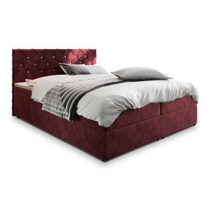 MSL Kontinentální čalouněná postel RIVOL (160 x 200 cm) Barva látky: MAGIC VELVET 2202