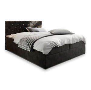 MSL Kontinentální čalouněná postel RIVOL (160 x 200 cm) Barva látky: MAGIC VELVET 2219